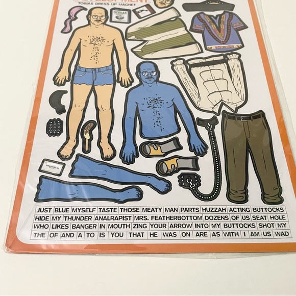 2015 Lot of 2 Arrested Development Tobias Dress Up Magnet David Cross - Picture 3 of 16